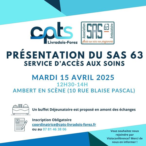 Présentation du SAS 63 le 15 avril 2025