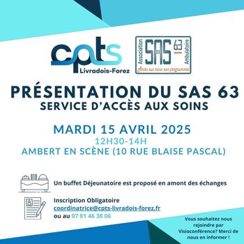 Présentation du SAS 63 le 15 avril 2025