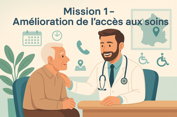 Mission 1 L'amélioration de l'accès aux soins  :
