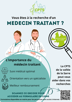 Un questionnaire pour faciliter la recherche d'un Médecin Traitant