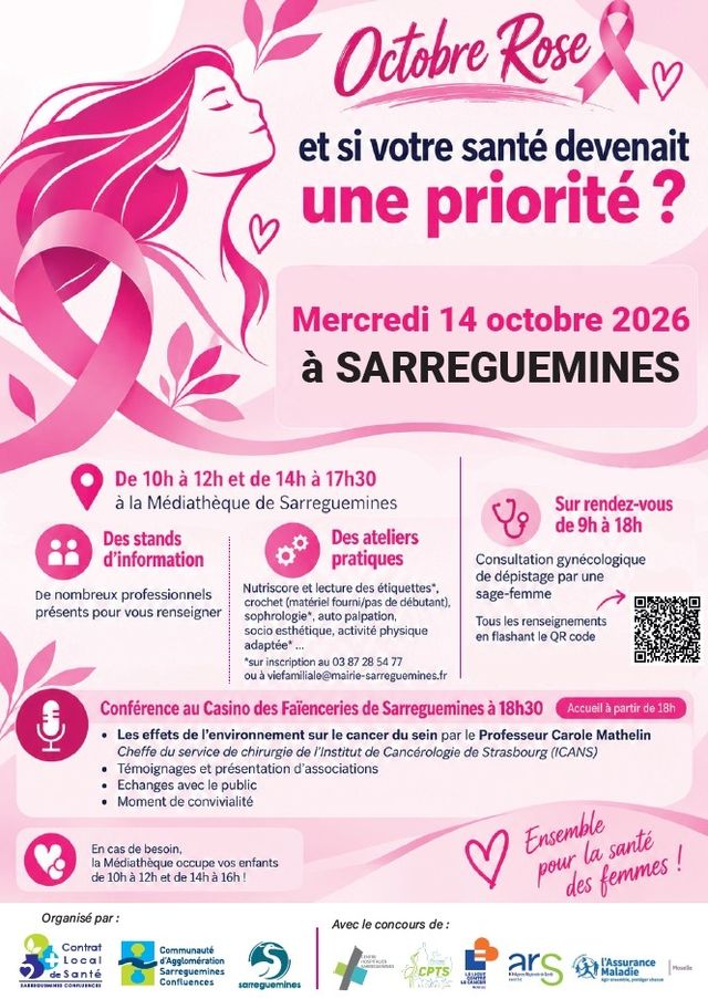 🎀 Octobre Rose à Sarreguemines : et si votre santé devenait une priorité ?