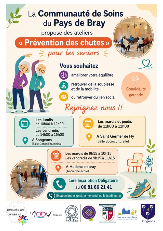 Reprise de nos ateliers prévention des chutes