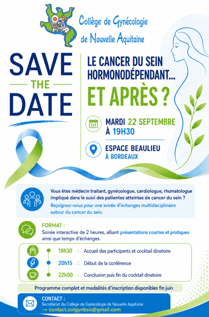 Soirée d'échanges : Cancer du sein hormonodépendant... et après ?