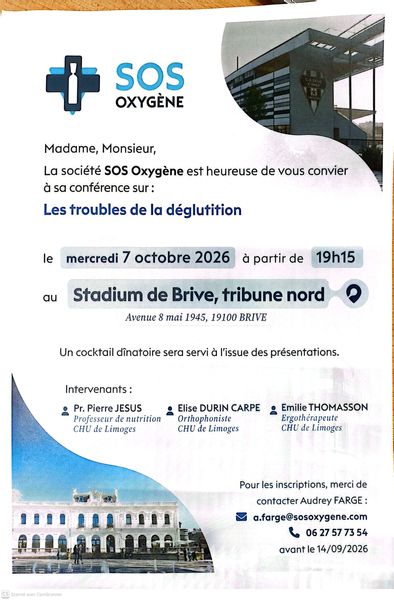 Conférence : les troubles de la déglutition