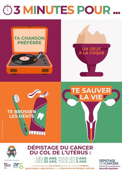 Juin : Dépistage Organisé du cancer du col de l'utérus