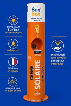 Sun Box : distributeurs de crèmes solaires