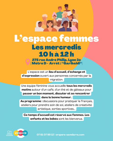 L'espace - lieu d'accueil et de soutien psycho-social pour les personnes concernées par la migration